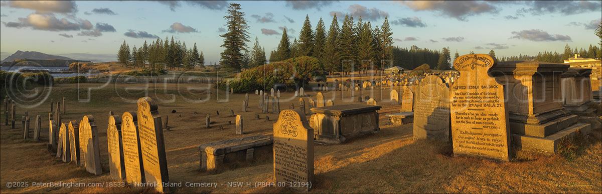 Peter Bellingham Photography Norfolk Island Cemetery - NSW H (PBH4 00 12194)